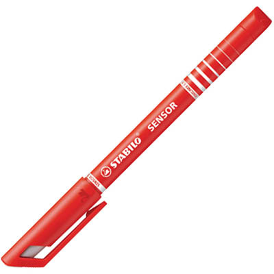 Image for STABILO SENSOR FINELINER PEN EXTRA FINE 0.3MM RED from York Stationers