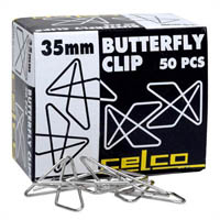 celco butterfly clips 35mm box 50