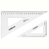 celco set square 60 degrees 140mm clear