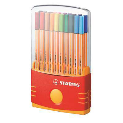 Image for STABILO 88 POINT FINELINER PEN 0.4MM COLOUR PARADE PACK 20 from York Stationers