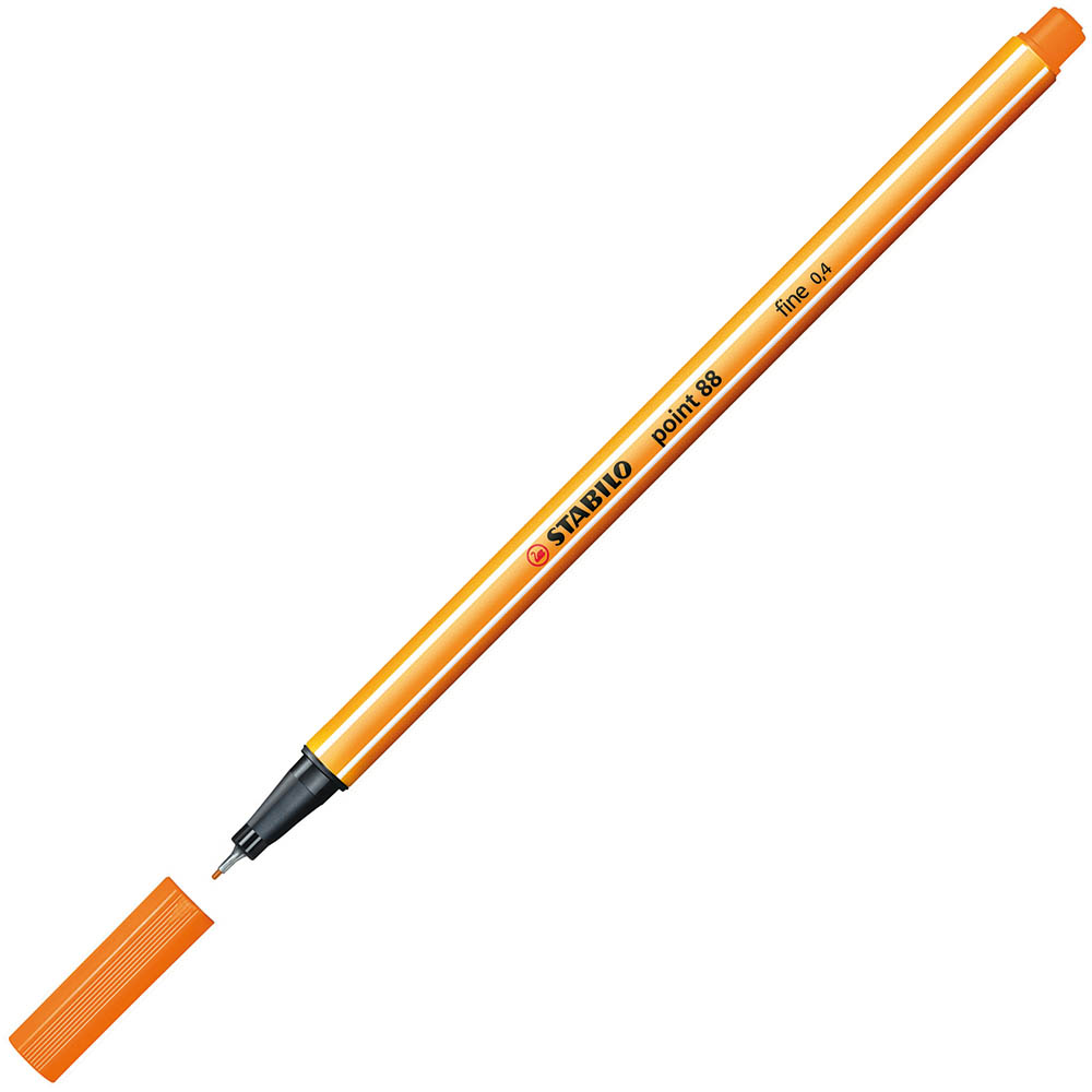 Image for STABILO 88 POINT FINELINER PEN 0.4MM ORANGE from BusinessWorld Computer & Stationery Warehouse