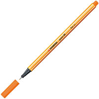 stabilo 88 point fineliner pen 0.4mm orange