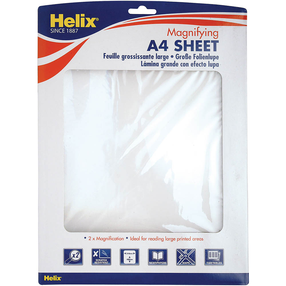 Image for HELIX MAGNIFYING SHEET A4 from Office Heaven