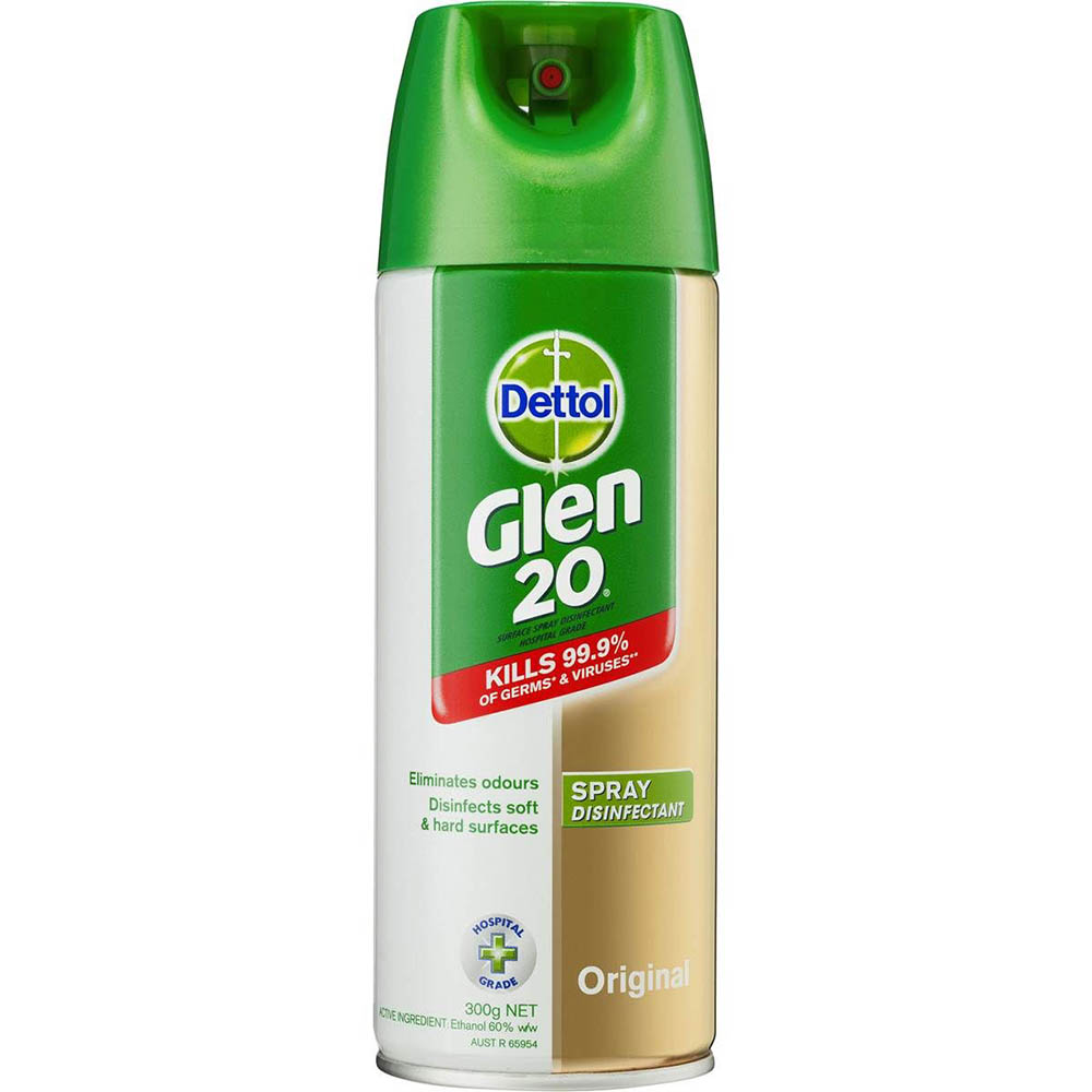 Image for GLEN 20 DISINFECTANT SPRAY ORIGINAL SCENT 300G from Australian Stationery Supplies