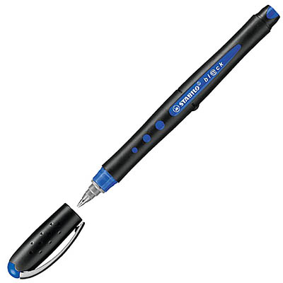 Image for STABILO BL@CK ROLLERBALL PEN 0.4MM BLUE BOX 10 from Office Express