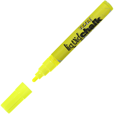 Image for TEXTA LIQUID CHALK MARKER DRY WIPE BULLET 4.5MM YELLOW from That Office Place PICTON