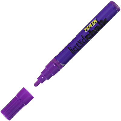 Image for TEXTA LIQUID CHALK MARKER DRY WIPE BULLET 4.5MM PURPLE from That Office Place PICTON
