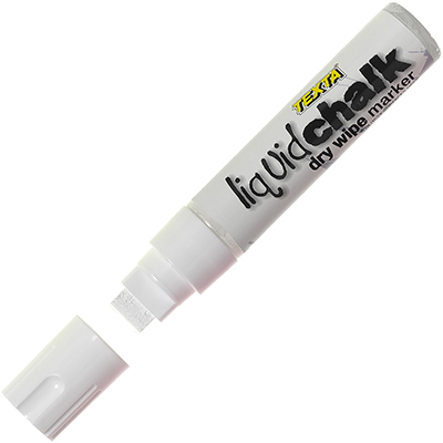 Image for TEXTA LIQUID CHALK MARKER JUMBO DRY WIPE CHISEL 15.0MM WHITE from That Office Place PICTON