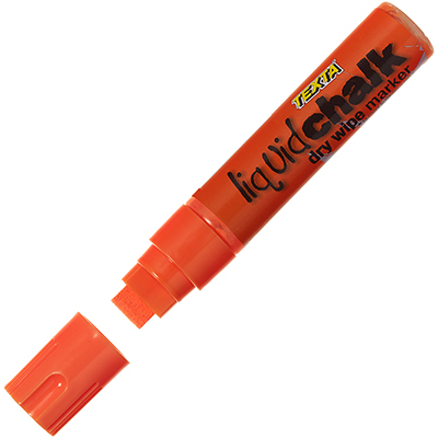 Image for TEXTA JUMBO LIQUID CHALK MARKER DRY WIPE CHISEL 15MM ORANGE from That Office Place PICTON