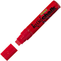 texta jumbo liquid chalk marker dry wipe chisel 15mm red