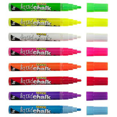 Image for TEXTA LIQUID CHALK MARKER WET WIPE BULLET 4.5MM YELLOW from Clipboard Stationers & Art Supplies