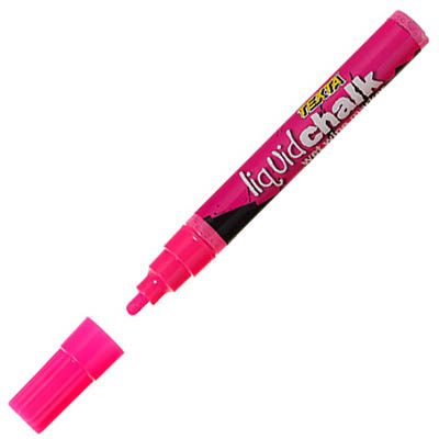 Image for TEXTA LIQUID CHALK MARKER WET WIPE BULLET 4.5MM PINK from York Stationers