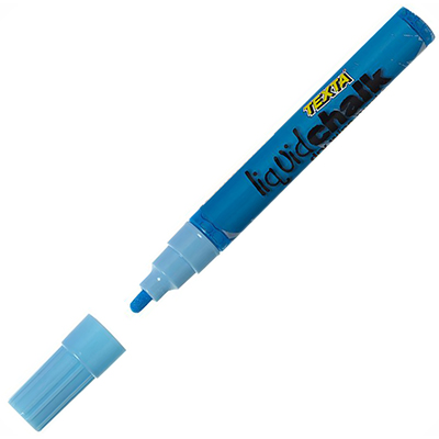 Image for TEXTA LIQUID CHALK MARKER WET WIPE BULLET 4.5MM BLUE from Office Express