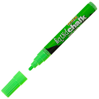 Image for TEXTA LIQUID CHALK MARKER WET WIPE BULLET 4.5MM GREEN from Mitronics Corporation