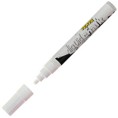 Image for TEXTA LIQUID CHALK MARKER WET WIPE BULLET 4.5MM WHITE from Clipboard Stationers & Art Supplies