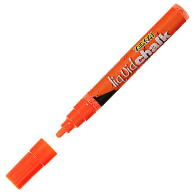 Image for TEXTA LIQUID CHALK MARKER WET WIPE BULLET 4.5MM ORANGE from That Office Place PICTON