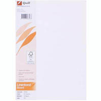quill linen bond board 216gsm a4 white pack 25