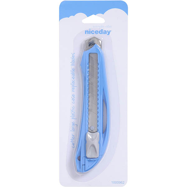 Image for NICEDAY CUTTER KNIFE LARGE WITH PLASTIC CASE BLUE from Challenge Office Supplies