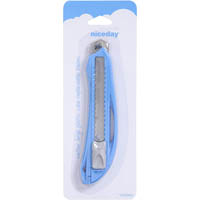niceday cutter knife large with plastic case blue