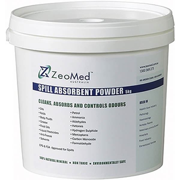 Image for ZEOMED SPILL ABSORBENT CLEAN-UP POWDER 5KG from BusinessWorld Computer & Stationery Warehouse
