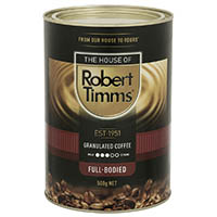 robert timms granulated coffee 500g