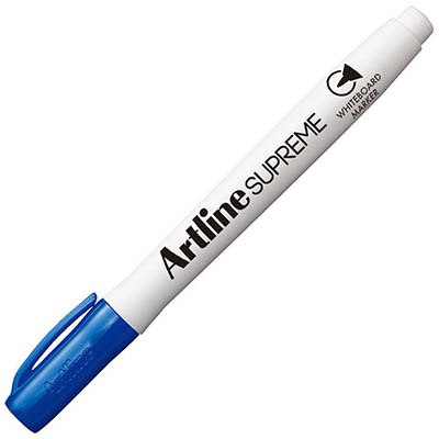 Image for ARTLINE SUPREME ANTIMICROBIAL WHITEBOARD MARKER BULLET 1.5MM BLUE from That Office Place PICTON