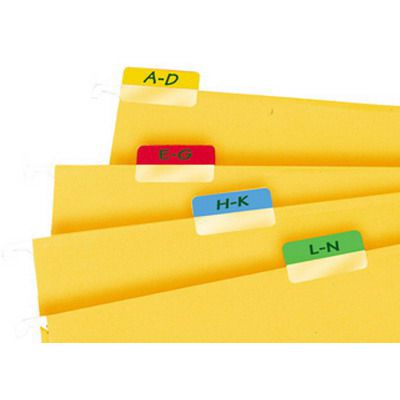 Image for 3L INDEX TAB 12 X 40MM ASSORTED TAB 48 from York Stationers