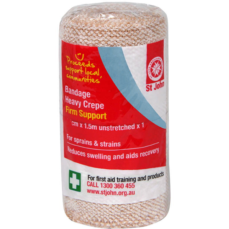 Image for ST JOHN HEAVY CREPE BANDAGE 100MM X 1.5M UNSTRETCHED from BusinessWorld Computer & Stationery Warehouse