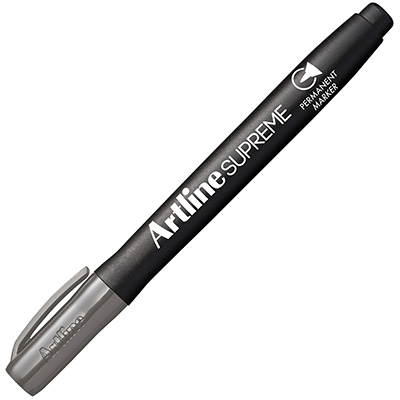 Image for ARTLINE SUPREME ANTIMICROBIAL PERMANENT MARKER BULLET 1.0MM GREY from That Office Place PICTON