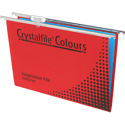 Image for CRYSTALFILE SUSPENSION FILES RED BOX 10 from Challenge Office Supplies