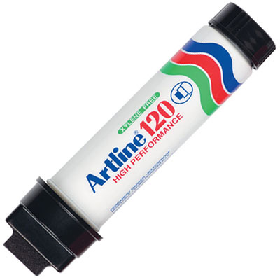 Image for ARTLINE 120 PERMANENT MARKER CHISEL 20MM BLACK from Australian Stationery Supplies