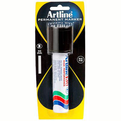 Image for ARTLINE 130 PERMANENT MARKER CHISEL 30MM BLACK HANGSELL from That Office Place PICTON