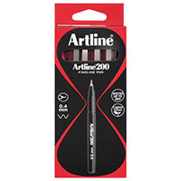 artline 200 fineliner pen 0.4mm magenta box 12