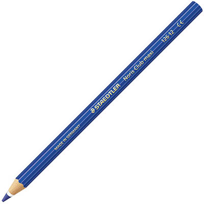 Image for STAEDTLER 126 NORIS CLUB MAXI LEARNER COLOURED PENCILS BLUE PACK 12 from York Stationers