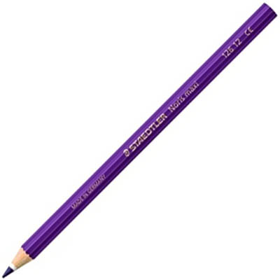 Image for STAEDTLER 126 NORIS CLUB MAXI LEARNER COLOURED PENCILS VIOLET PACK 12 from York Stationers