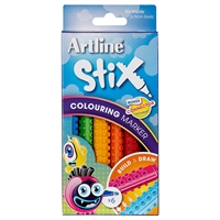 artline stix colouring marker assorted pack 6