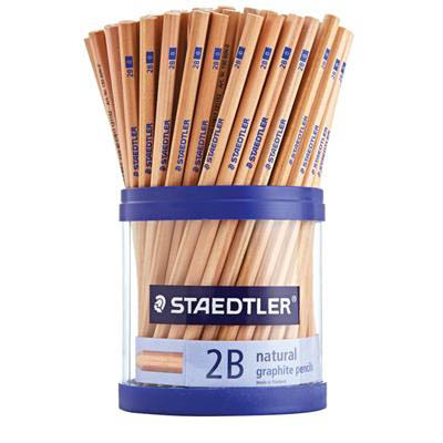 Image for STAEDTLER 130 NATURAL GRAPHITE PENCILS 2B CUP 100 from ALLBIZ Office Supplies