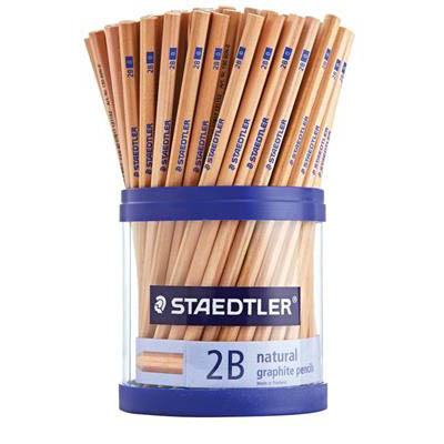 Image for STAEDTLER 130 NATURAL GRAPHITE PENCILS 2B CUP 100 from Mitronics Corporation