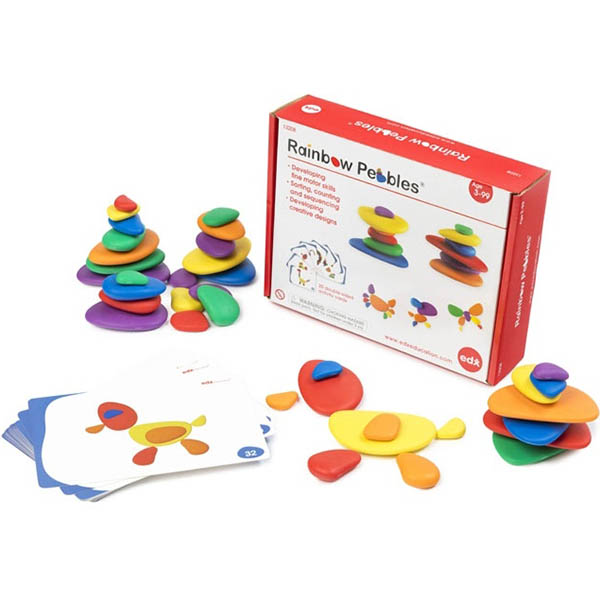 Image for EDX RAINBOW PEBBLES SET IN A BOX from Prime Office Supplies