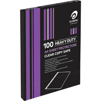 olympic sheet protector a4 heavy duty box 100