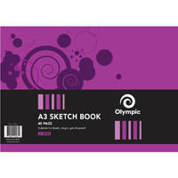olympic sp33 sketch book side open 110gsm 40 page a3