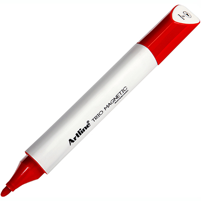Image for ARTLINE TRIO MAGNETIC WHITEBOARD MARKER BULLET 2MM RED from Challenge Office Supplies