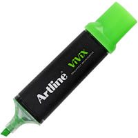 artline vivix highlighter chisel green