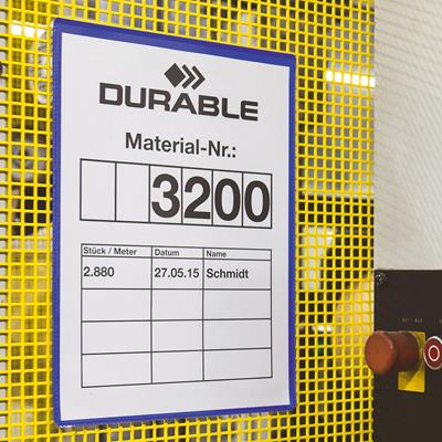 DURABLE LOGISTICS MAGNETIC DOCUMENT POCKET A4 PORTRAIT BLUE PACK 50 |  | 7053470i
