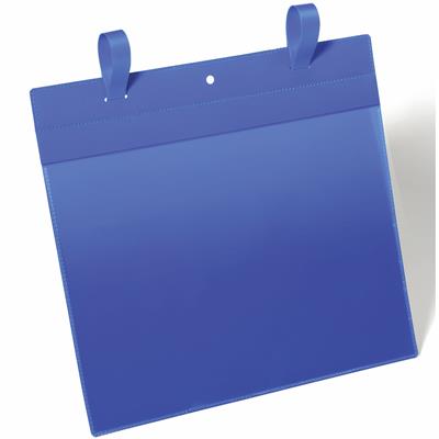 Image for DURABLE LOGISTICS POCKETS WITH LOOP BINDER A4 LANDSCAPE BLUE PACK 50 from BusinessWorld Computer & Stationery Warehouse