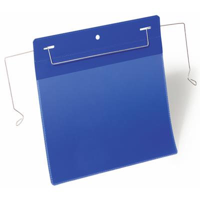 DURABLE LOGISTICS POCKETS WITH WIRE STRAPS A5 LANDSCAPE BLUE PACK 50 |  | 7053464i