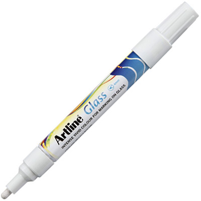 Image for ARTLINE GLASS MARKER BULLET 2MM WHITE from Challenge Office Supplies