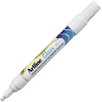 artline glass marker bullet 2mm white