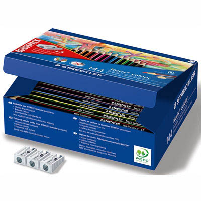 Image for STAEDTLER 185 NORIS COLOUR PENCILS ASSORTED CLASSPACK 144 from Prime Office Supplies