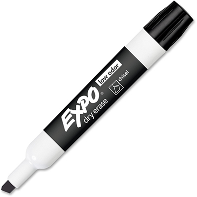 Image for EXPO WHITEBOARD MARKER CHISEL TIP BLACK from That Office Place PICTON